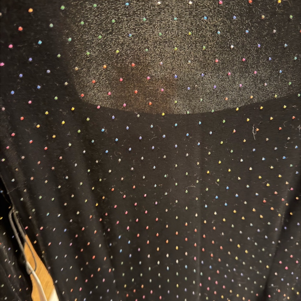 SAYLOR Black Long Sleeve Evening Dress with rainbow studs, NWT - Picture 5 of 7
